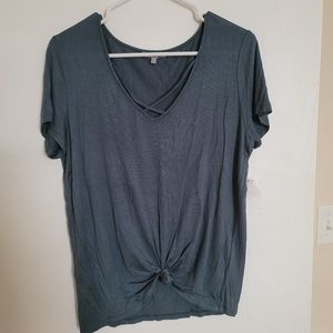 NWT Charlotte Russe Teal Criss Cross Tie T…